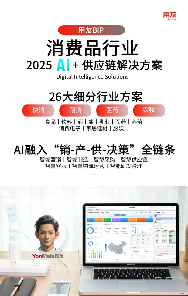 化解决方案打造销-供-产”协同新范式电子pg游戏用友发布AI+消费品数智(图2)